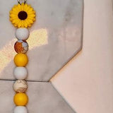 Cervical Dilation Beads for Labor and Delivery/Dilate Bead/Badge Buddy/Badge accessory for nurse Sunflower yellow