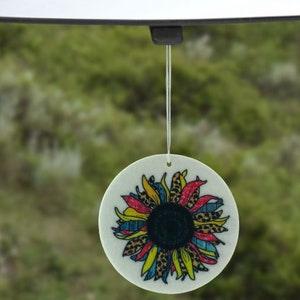 Sunflower Decor Car Air Freshener, Sunflower Car Accessories, Sunflower Car Decor, Car Scent Flower, Girly Car Decor, Sunflower Lover Gift