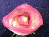 Vintage Millinery Flower 2+" Ranunculus Shaded Plum KK