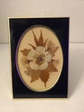 Vintage small framed flower art made of Dried leaves & flower pedals Wall Art