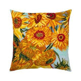 DIY Needlepoint Pillow Kit "Sunflowers", Tapestry cushion kit, Half Cross Stitch Kit, Embroidery kit, size 16"x16" (40x40 cm), Printed
