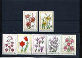 HUNGARY 1975 FLOWERS/LILIES SET OF 7 STAMPS MNH
