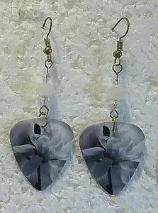 White Garden Peony White Crystal Lightweight Accent 2" Gold Hook Dangle