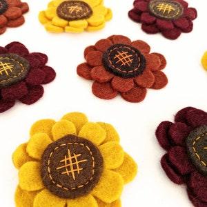 Sunflowers / Fall Flowers / Sunflower / Felt Flowers / Felt Sunflower / Flisat Sensory Table Accessories / Needle Felt