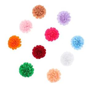 10 Pcs Pet Collar Flower Carnation Cloth Detachable Decorate