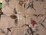 Fabric Lily anD White Flowers 23 L X 20 W Multicolor