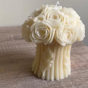 Rose bouquet candle flower bouquet candle