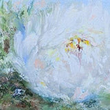 Peony oil painting original White pink  peony bouquet neutral colours wall art Still life oil painting original impasto