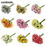 Artificial Flower Bunches Stamens Wedding Bouquet Wreaths Floral Crafts 1pack