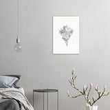 Daisy Rose Forget me not Flower Bouquet Print - Premium Matte Paper Poster