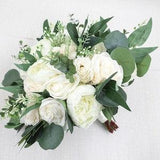 Bridal Bouquet Custom Colors, Boho Bouquet For Weddings, Bridal and Bridesmaids Faux Bouquets, Artificial Wedding Flowers