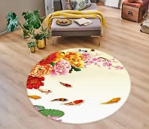 3D Noble Peony Flowers NBC492785 Game Rug Mat Elegant Photo Carpet Mat Romy