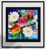 10" ORIGINAL Oil Painting Floral ORIGINAL Art Flower Vase Painting Impasto Peony