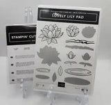 Stampin Up Lovely Lily Pad Photopolymer Stamps & Lily Pad Dies 152288 / 152315