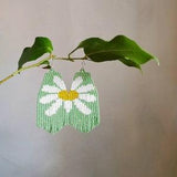 Electric daisy fringe - juicy green