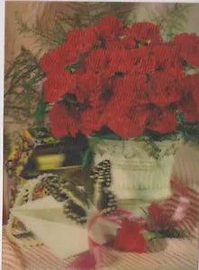 3D LENTICULAR STEREO FLOWER CARNATION & BUTTERFLY