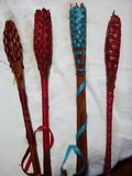 Lavender Filled Wands with Satin ribbon. Hand woven