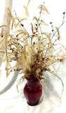 Natural Brown Bunny Ears Dried Red Berries Floral Arrangement 26" Tall