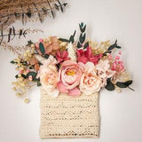 Pocket boutonniere Dried flowers white cream blush pink color scheme/ Preserved Eucalyptus boutonniere/ Rustic Boutonniere /Boho Wedding