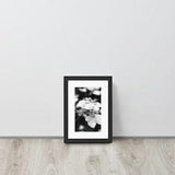 B&W Orchid Framed Poster With Mat