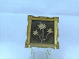 Vtg DINA Framed Pressed Flowers Made W. Germany