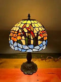 Vintage Tiffany Style Table Lamp Floral Water Lily Stained Glass Table Lamp 19"