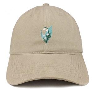 Stitchfy Bell Orchid Patch Low Profile Soft Cotton Baseball Cap (SF-AP0030-SAN-CP77)