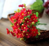 Artificial and Dried Flower 28 Heads Daisy Artificial Flower Fake False Plants