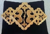 Large 3.25" Vintage ? Signed Ginnie Johansen Abstract Flower Lily Pin Brooch