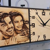 WOOD BURNED PICTURE Your Custom Photo on Wood Country Art Personalized Just Maried Names Mr & Mrs Wedding Photos On Wood Romantic Gifts