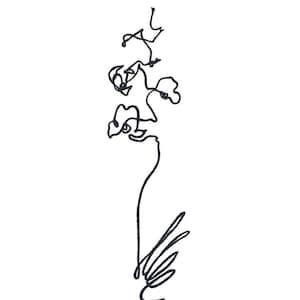 Original Orchid A4 Drawing