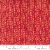 Carolina Lilies Dashed Stripe Lines Red by Robin Pickens for Moda 1/2 Yard