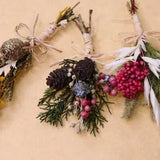 1 Bunch Dried Flowers Bouquet Pinecone Babysbreath Home Bedroom Floral Decor
