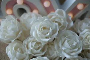 50 Rose Petal Roll 5 cm  Diffuser Flowers Sola Balsa Wood Wholesale Bouquet