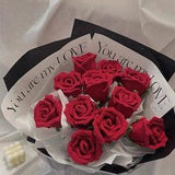 Crochet Rose Flower Flowers|Handmade Flower|Crochet Flower Bouquet|Handmade Flowers|Gift for Her|Crochet Knitted|Gift for Girlfriend