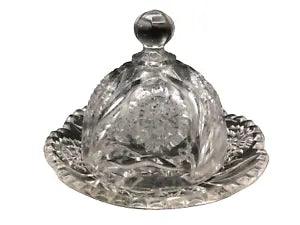 Mint EAPG Butter Dish New Martinsville Antique Glass