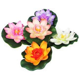 5pcs Floating Flowers for Pool Supplies Aquarium Lily Pad Pool Landscape Decor