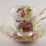 Royal Albert Teacup with Basket of Roses