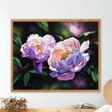 Pink and white peonies art PRINT, Delicate flowers fine art print, Over the bed painting roses, Cottage still life decor, Mom birthday gift