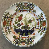 L RICCIARDELLI :: 7 1/4??? PLATE ???Blue Carnation??? Ceramiche Handpainted ITALY