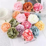 5PCS Blooming Peony Artificial Flowers Head For Home Wedding Backdrop...