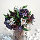 Leather bouquet, magnolias and peons, customizable, made by oksana)