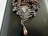 HEIDI DAUS Lilies Bib Necklace Swarovski Crystals