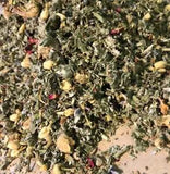 No.7 Tea Mix - Rose Lavender Marsh Raspberry Feverfew Chamomile Jasmine - 2 oz