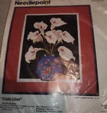 Bucilla Calla Lilies Needlepoint Tapestry Picture Kit 4412 Wool Yarn