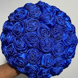 Made to order Red Satin Roses l No Brooch Bouquet l Bridal l Bridesmaids l Wedding Flowers l Boutonni¡§¡§re l Corsages