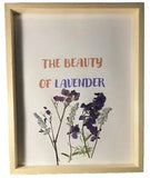 The Beauty Of Lavender Pressed Flower Art