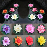 NEW LISTING10/18cm Artificial Lotus Flower Water Lily Fake Plant Wedding Party Decorative