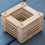 153. Salvaged Louisiana Baldcypress Wood Hanging Basket Planter for Orchids, Bromeliads, Ferns, Cacti, Other Epiphytes and Succulents