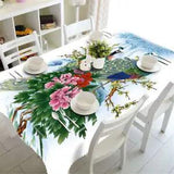 Rich Peony Flower3D Tablecloth Table cover Cloth Rectangle Wedding Party Banquet